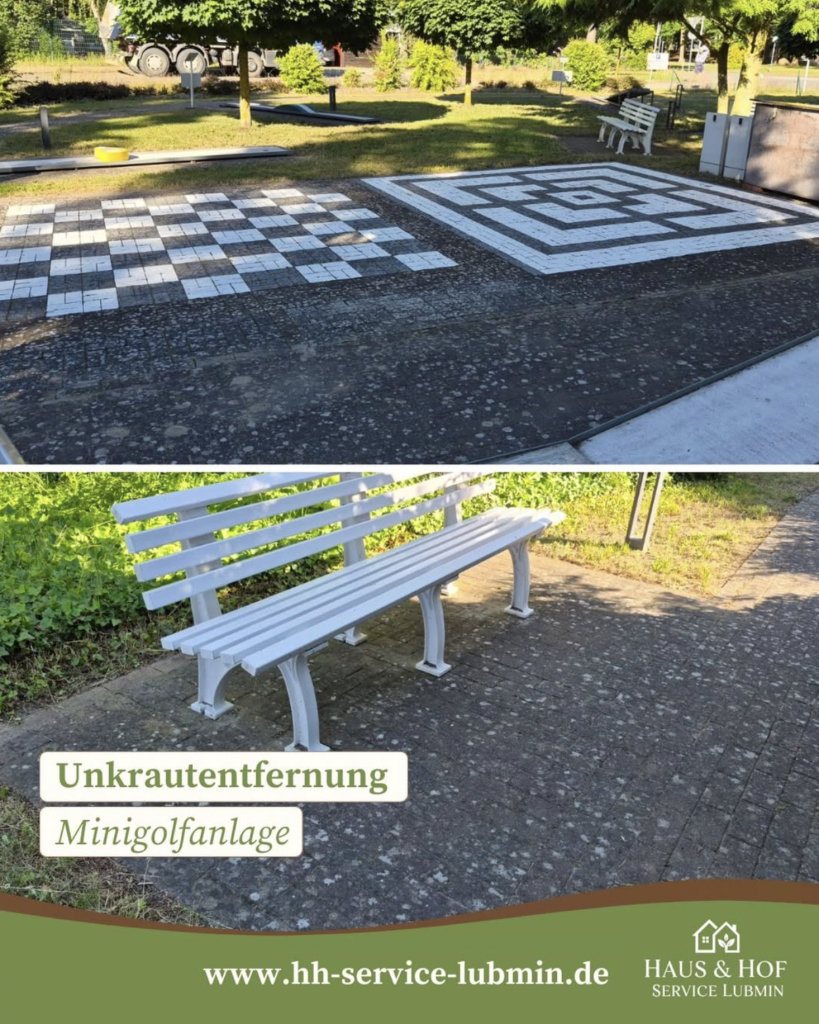 🌿 Unkrautentfernung Minigolfanlage