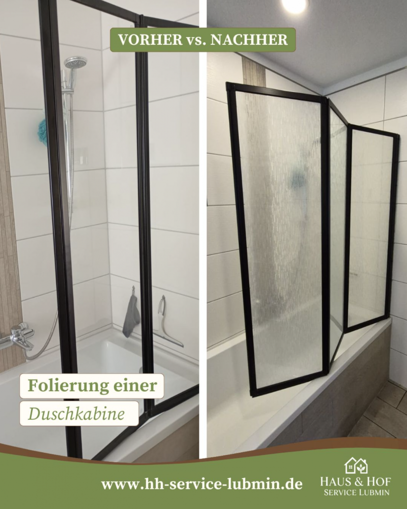 🚿 Folierung Duschkabine